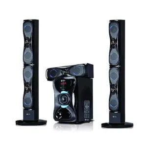Sayona Speakers Sayona Sound System 3.1ch 18000W with PMPO Subwoofer & 3 Speakers, Remote, LED Display, Bluetooth & USB Support SHT-1204BT