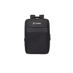 Rosso Laptop Bag 15.6" Executive Series, Light Weight, 3 Zips Padded Laptop Slot, Scratch-Resistant, Minimalist Design, Black ROSS-BK-0069