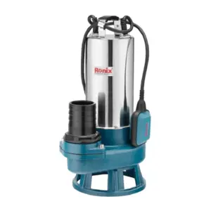 Ronix Submersible Sewage Pump 2HP, 3-Inch Outlet, 36m³/h Max Flow, Automatic Float Switch RH-4041