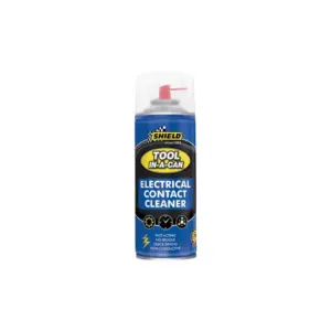 Shield Auto & Home Shield-Auto Tool in a Can Electrical Contact Cleaner 400ml Fast Acting, No Residue, Quick Drying, Non conductive SH1678