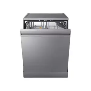Samsung Dish Washer 13 Place Setting, Freestanding 60cm Dishwasher, WaterJet Clean™, Express wash, Auto Door Open & SmartThings, Silver DW60BG730FSLEU