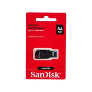 SanDisk Cruzer Blade Flash Drive 64GB USB 2.0