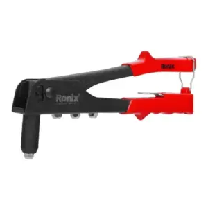 Ronix Hand Riveter with 4 Interchangeable Nose Pieces, 2.4–4.8mm, All-Steel Construction RH-1604