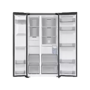 Samsung Refrigerator 635L Side by Side Door, Water Dispenser, WiFi, AI Inverter Compressor, Silver RS70F65K3TUT
