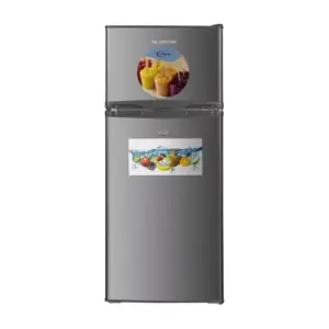 SilverDome Refrigerator 126L Double Door Top Freezer Defrost RFD-128