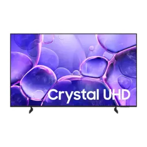 Samsung 55" LED 4K Crystal UHD Smart TV, 55" Frameless, Metal Stream Design, Knox Security, Solar Cell Remote, 7yrs Free Software Upgrade 55U8000F