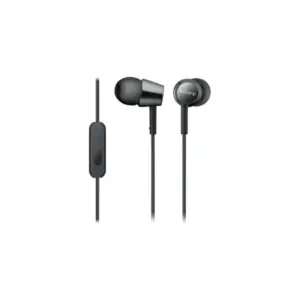 Sony In-Ear Type Headphones, 9 mm, Driver Unit, Neodymium Magnet, 1.2m Cord, Smartphone Compatible for Calls MDR-EX155APWQE