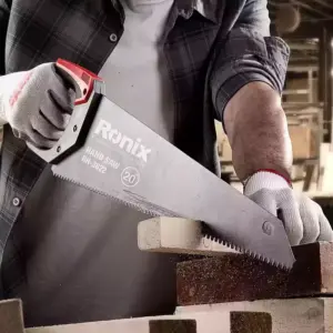 RONIX Hand Saws | Sharp Tooth Technology, Ergonomic TPR Handle, Induction-Hardened Teeth | Ideal for Wood & Plastic Cutting | Rust-Resistant Coating | Professional-Grade Durability & Precision 20" RH-3622