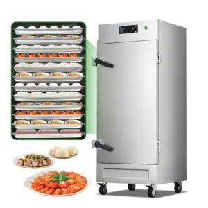 Remta Single Door Rice Steamer 12 Trays Heavy Duty Commercial Electric Rice Steaming Cabinet 380V 12KW 720 x 640 x 1730 mm Industrial Kitchen Equipment EXACT073