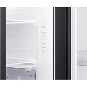 Samsung Refrigerator 635L with Sleek & Seamless Design, Side by Side, Digital Inverter, SpaceMax, Non-plumb Dispenser, Auto Ice Maker, Deodorizing Filter Black RS64R5311B4