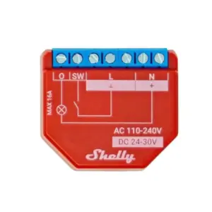 Shelly WiFi Relay Switch 4 Channels with WiFi & Bluetooth, Plus 1PM