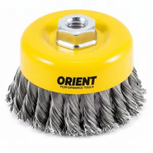 Orient Electric orient Sky Cup Brush 125mm 450g Wire 0.3mm Surface Cleaning Tool FRRS125