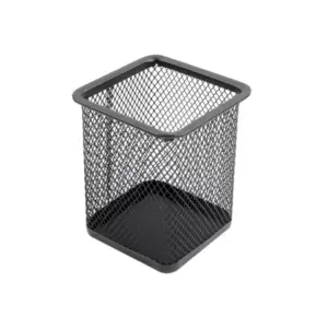 Simba Chef Simba Square Wire Mesh Metal Pen Holder Black H 804