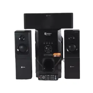 Sayona Speakers Sayona Sound System 3.1ch 15000W with PMPO Subwoofer & 3 Speakers, Remote, LED Display, Bluetooth & USB Support SHT-1130BT