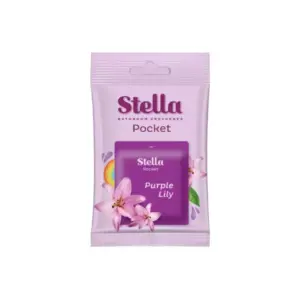 Stella Pocket Bathroom Air Freshener Purple Lily 10g (Pack of 72pcs)