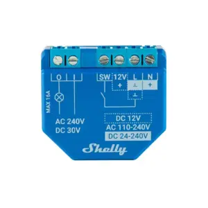 Shelly WiFi Relay Switch with WiFi & Bluetooth, Plus 1