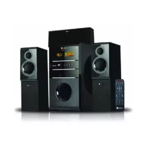 Sayona Speakers Sayona Sound System 3.1ch 15000W with PMPO Subwoofer & 3 Speakers, Remote, LED Display, Bluetooth & USB Support SHT-1142BT
