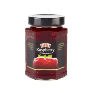 Stute Raspberry Conserve Extra Jam, No Sugar 340g (Pack of 6pcs)