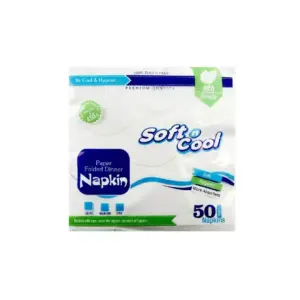 Hotpack Soft n Cool Paper Folded Dinner Napkin 40x40cm (Pack of 40pcs)