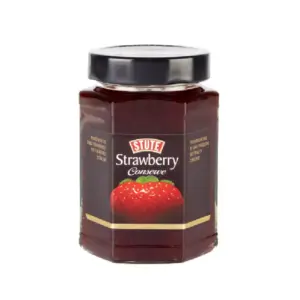 Stute Strawberry Conserve Extra Jam, No Sugar 340g (Pack of 6pcs)