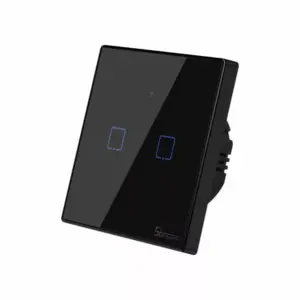 Sonoff WiFi Touch Switch 2 Gang Black T3EU2C