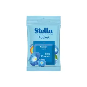 Stella Pocket Bathroom Air Freshener Blue Freesia 10g (Pack of 72pcs)
