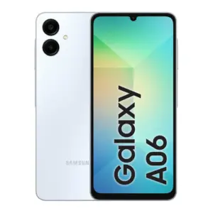 Samsung Galaxy A06 Smartphone 4GB RAM, 64GB ROM, 50MP Main Camera, MediaTek Helio G85, 5000mAh Battery, Knox Vault Security, Fingerprint Sensor.