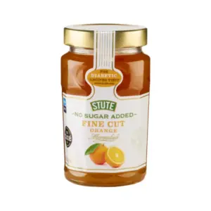 Stute Jam No Sugar Added, Fine Cut Orange Marmalade 430g (Pack of 6pcs)