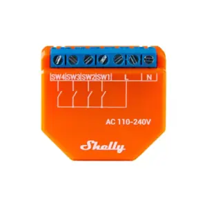 Shelly WiFi Relay Switch with WiFi & Bluetooth, Plus i4