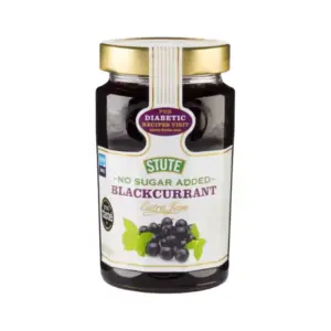 Stute Diabetic Jam No Sugar Added, Blackcurrant Extra 430g (Pack of 6pcs)