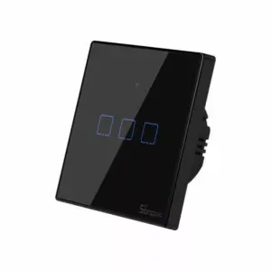 Sonoff WiFi Touch Switch 3 Gang Black T3EU3C