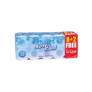 Generic Soft n Cool Toilet Roll 400 Sheets x 2 Ply (Pack of 10)