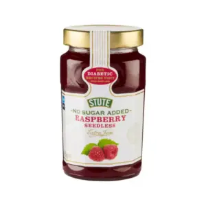 Stute Jam No Sugar Added, Raspberry Seedless Extra 430g (Pack of 6pcs)