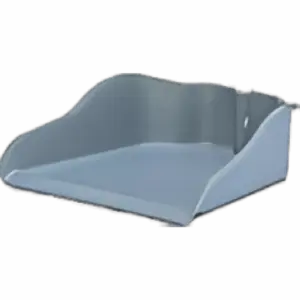 TBP Dust Pan with Long Wooden Handle Fixed Bin 446 (Pack of 24)