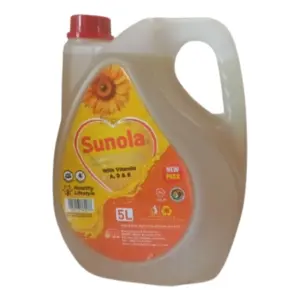 Sunola Pure Refined Sunflower Cooking Oil 5L