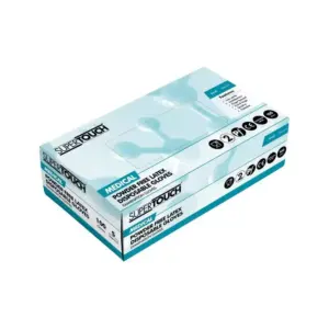 Generic Supertouch Powder Free Latex Gloves Large 100's Box (Pack of 10pcs)