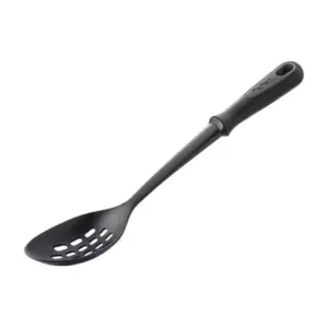 Tefal Comfort Slotted Spoon High-Heat Resistance Scratch-Free for Cookware Dishwasher-Safe Ergonomic Design Black Plastic K1291014