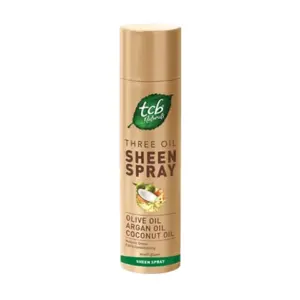 TCB Naturals Three Oil Sheen Spray Enriched with Perfect Blend of Olive, Argan and Coconut Oils 250ml (24 pcs)