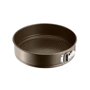 Tefal Baking Tray 27cm Easy Grip Springform Nonstick Inner and Outside Coating J1626345 - Carbon Steel Material Large Handles Easy Release