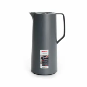 Tefal Motiva Jug Carafe Grey 1L Vacuum Flask Thermos Screw Lid Heat Retention N4170110