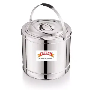 Topaz Tall Hotpot 25L Stainless Steel TH25 Thermo Container Insulated Stainless Steel Casserole Insulated Food Warmer Perfect for your Dining Table