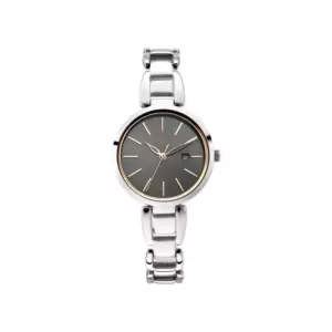 Titan Watch Titan Raga Viva IV Analog Grey Dial Watch for Women with Date, Silver Metal Strap 2642SM01