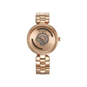 Titan Watch Titan Purple Abstract Quartz Analog Rose Gold Dial Watch for Women with Stainless Steel Strap 95229WM01