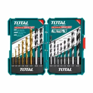Total Tools Total Drill Bit Set for Concrete and Wood 16pcs TACSD6165