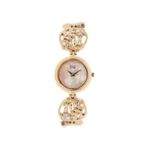 Titan Watch Titan Raga Aurora Quartz Pink Dial Watch for Women with Rose Gold Metal Strap 2540WM05