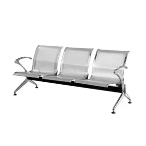 Trix TFL Waiting Chair - Stainless Steel, 3 Seats, Durable and Stylish Seating Solution for Waiting Areas, AP-01