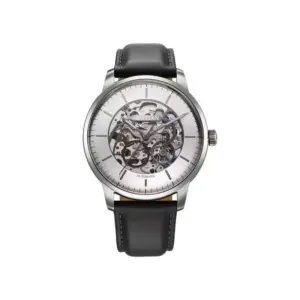 Titan Watch Titan Automatic Color Upgrade Silver Dial Watch for Men with Grey Leather Strap 90110QL02