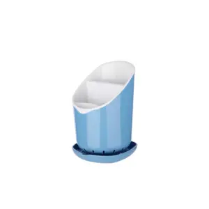 Titiz Cutlery Holder 3 Compartments with Drainage System, Aesthetic Design AP-9143