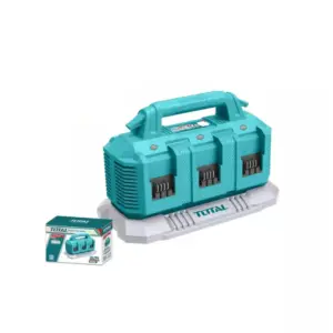 Total Tools Total 6 Port Cordless Battery Charger 20V 4A, Fits All Total P20S 20V Tools TFCLI2064