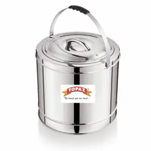 Topaz Tall Hotpot 40L Stainless Steel Thermo Container Insulated Stainless Steel Casserole Insulated Food Warmer Perfect for your Dining Table